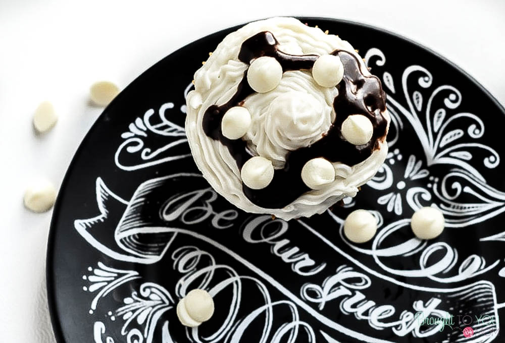 Be Our Guest Inspired Chocolate Cupcakes