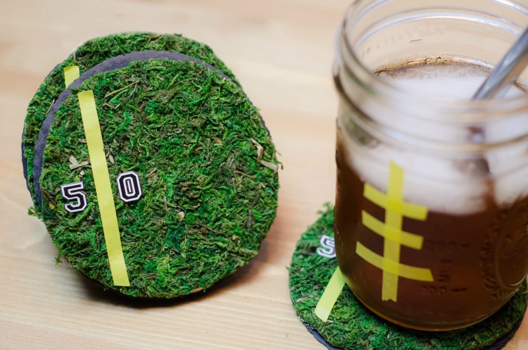 DIY Football Coasters
