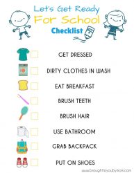 Morning Checklist for Kids