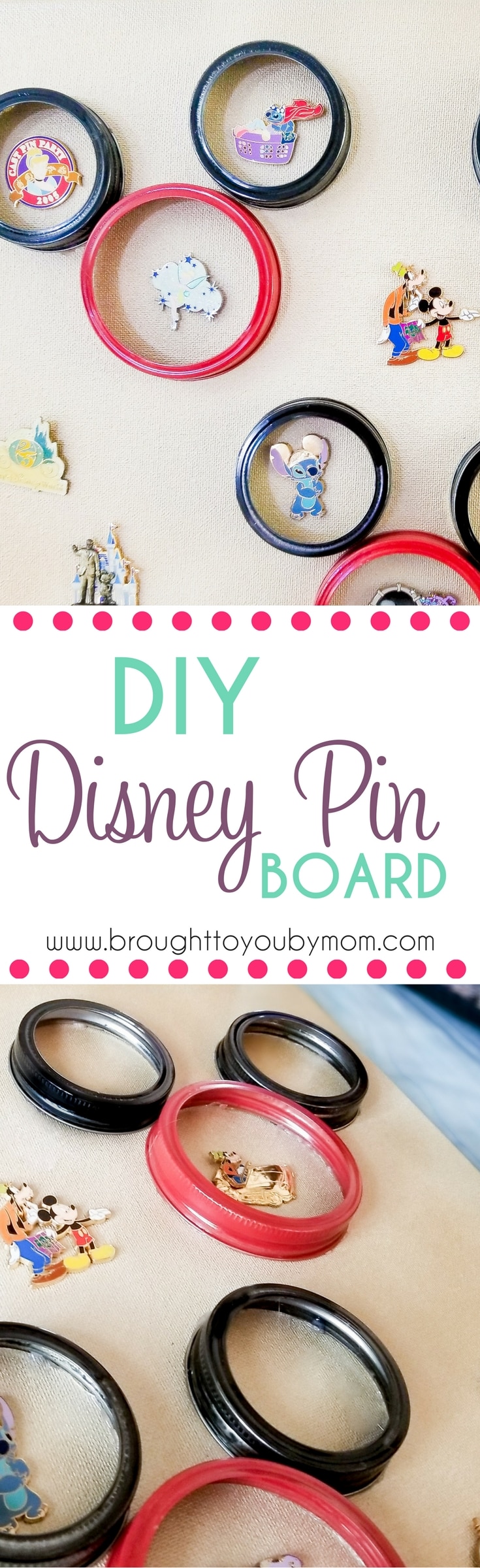 DIY Disney Pin Board Brought to You by Mom Disney Crafts