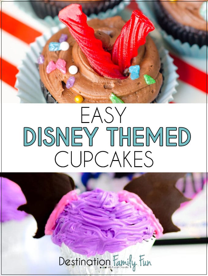 Easy Disney Themed Cupcakes