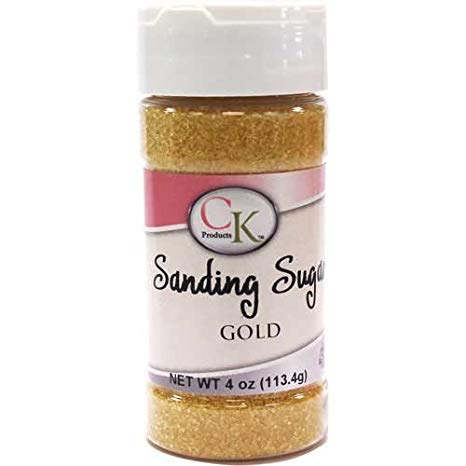 CK Products 4 Ounce Sanding Sugar Bottle, Gold
