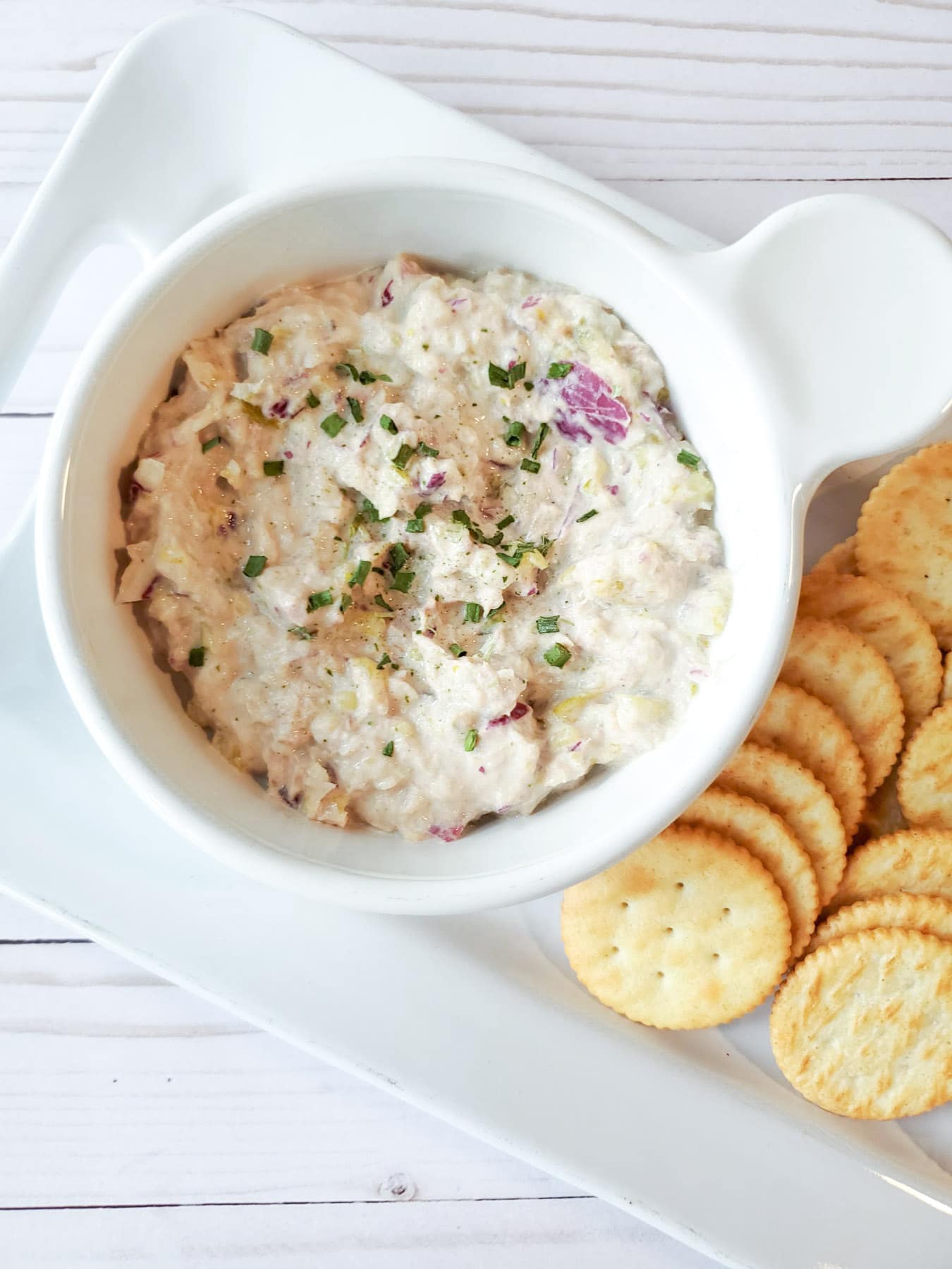 Skinny Tuna Dip Appetizer Recipe that is Weight Watchers Friendly