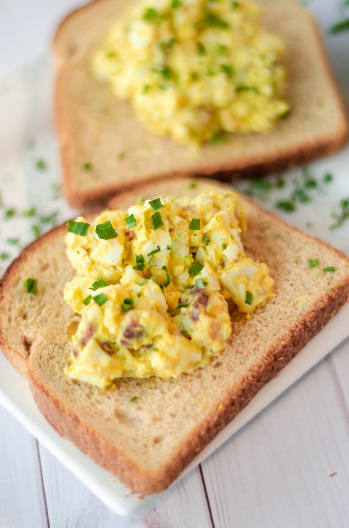 egg salad on toast