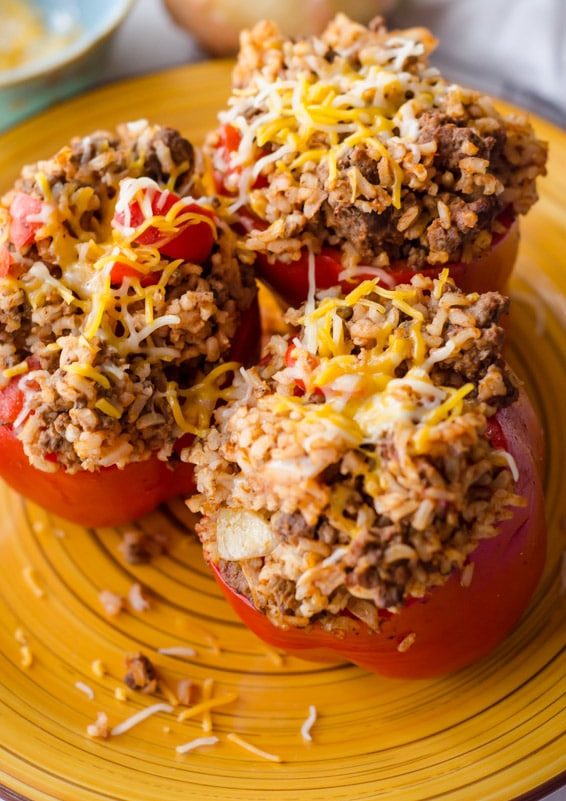 stuffed peppers up close